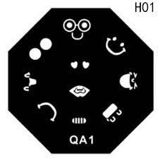 Round nail stamping plate
